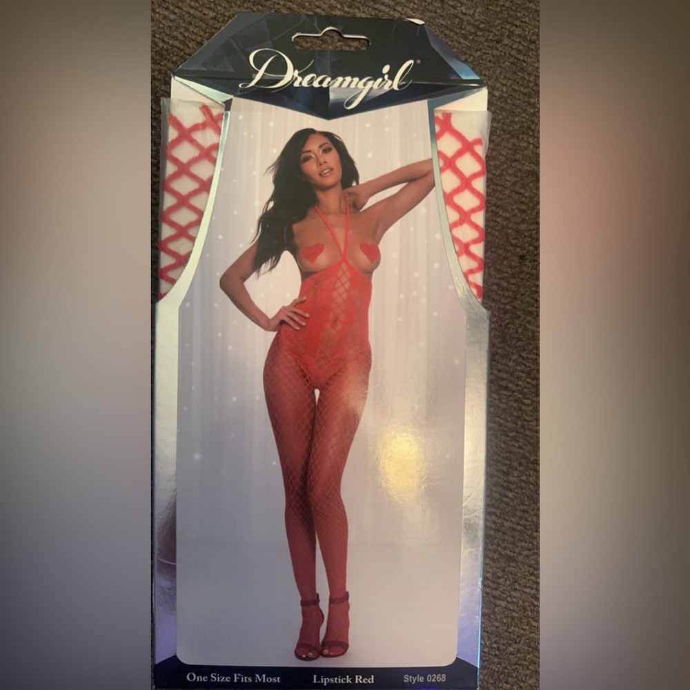 Red fishnets